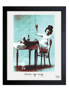 Excuse My Swag Framed Art Print by Oliver Gal