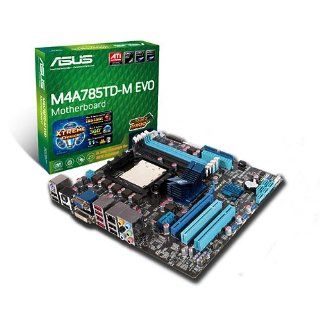 Asus M4A785TD M EVO Socket AM3/AMD 785G/4DDR3 1800(OC)/ATI HD4200/128 MB DDR3 Sideport/ATI Hybrid CrossfireX/GbE/Raid/1394/HDMI Micro ATX Motherboard Electronics