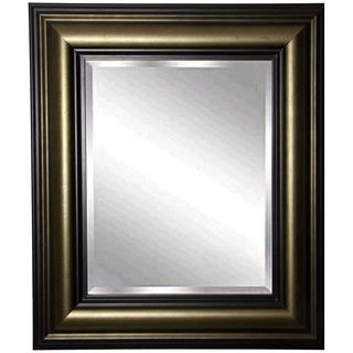 American Made Rayne Stepped Antiqued Beveled Wall Mirror