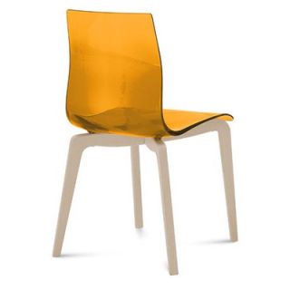 Domitalia Gel L Dining Chair GEL.S.L0F.FRS S Finish Transparent Orange