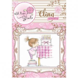 Wild Rose Studio Ltd. Cling Stamp   Birthday Girl