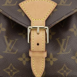 Louis Vuiton Vintage Leather Moyen Montsouris Backpack   Brown      Womens Accessories