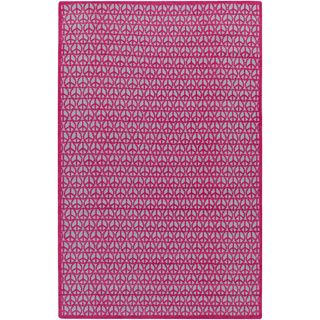 Papilio Pepper Hand woven Pink Peace Area Rug (5 X 8)