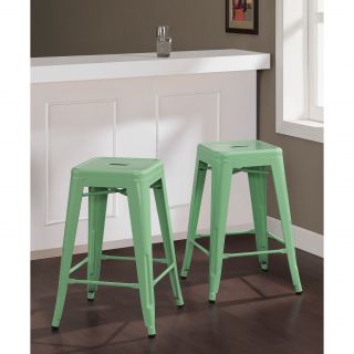 Tabouret Hint Of Mint 24 inch Counter Stools (set Of 2)