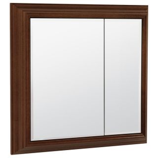 ESTATE by RSI Estate 27 1/2 in x 28.6 in Java MDF Surface Mount Medicine Cabinet