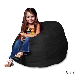 Theater Sacks Llc Theater Sack Kids Mini Sack Bean Bag Chair In Plush Microsuede Black Size Small