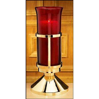 Sanctuary Lamp with Ruby Sanctuary Globe   Table Lamps  