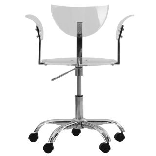 Transparent Acrylic Adjustable Swivel Office Chair