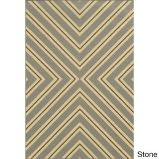 Indoor/ Outdoor Geometric Polypropylene Rug (37 X 56)