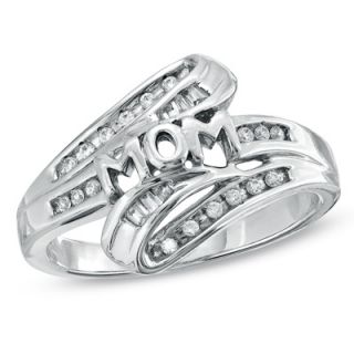 10 CT. T.W. Diamond MOM Ring in Sterling Silver   Zales