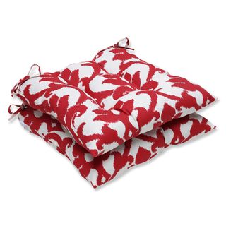 Pillow Perfect Outdoor Bosco Cherry Wrought Iron Seat Cushion (set Of 2)