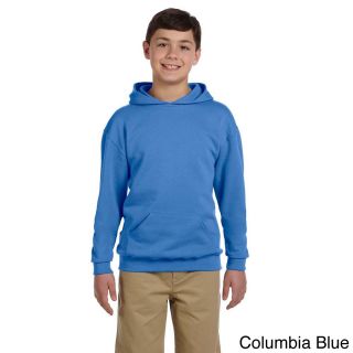 Jerzees Youth 50/50 Nublend Fleece Pullover Hoodie Blue Size L (14 16)