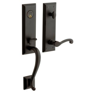 BALDWIN Stonegate Oil Rubbed Bronze Residential Single Lock Door Handleset