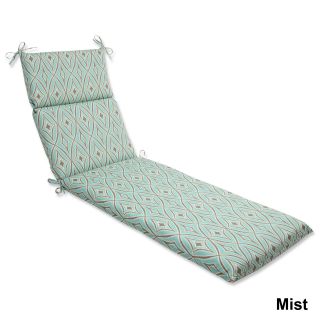 Outdoor Centro Geometric Chaise Lounge Cushion With Ties