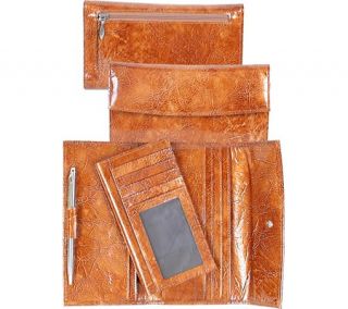Scully Leather Wallet Clutch Tooled Calf 716