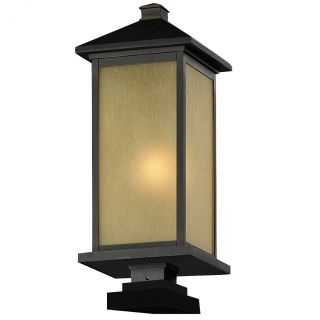 Z lite Tinted Seedy Glass Outdoor Post Light
