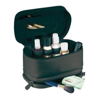 Royce Leather Cosmetic Travel Case 270 3 Black Leather