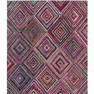 Safavieh Handmade Nantucket Multicolored Cotton Rug (4 Square)