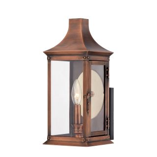 Salem 1 light Outdoor Aged Copper Wall Sconce