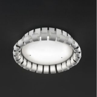 Masiero Dore 1 Light Flush Mount DORE PL1 50 Finish Matte Nickel, DALI Dimme