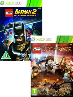 LEGO Lord Of The Rings and LEGO Batman 2 DC Super Heroes Bundle       Xbox 360