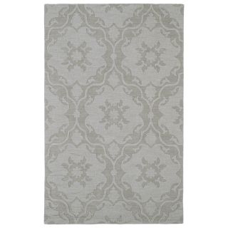 Trends Light Taupe Medallions Wool Rug (36 X 56)
