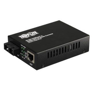 TRIPP LITE Fiber Optic Gig Media Converter UTP Gigabit Ethernet to Fiber (N785 001 SC) Electronics