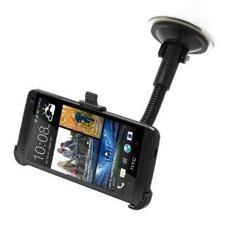 Gooseneck Car Windshield Suction Mount for HTC One M7 801e Cell Phones & Accessories
