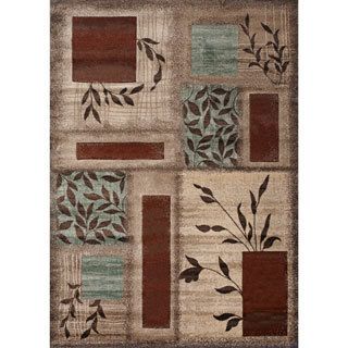 Floral Boxes Area Rug (5 3 X 7 3)