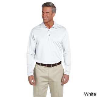 Ashworth Ashworth Mens EZ tech Long Sleeve Polo Shirt White Size XXL
