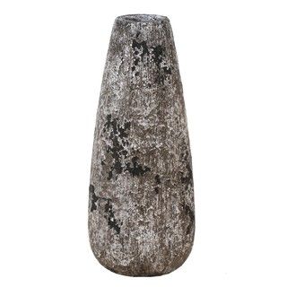Gray Teardrop Ceramic Vase