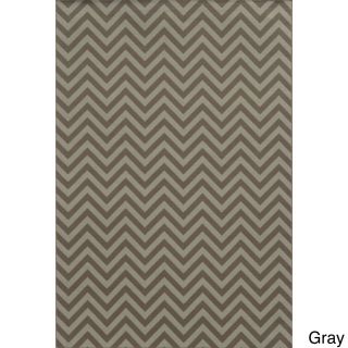 Indoor/ Outdoor Geometric Polypropylene Rug (53 X 76)