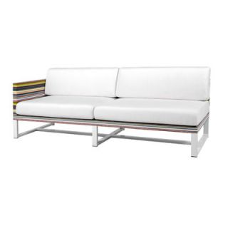 Mamagreen Stripe Aluminum / Mesh Right Sectional with Cushion MSC10RWG/MSC10R