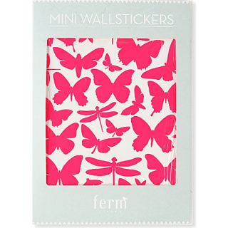 FERM LIVING   Mini Butterflies neon wall stickers