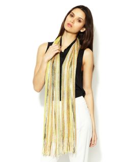 Metallic Stripe Scarf 78" x 23" by Missoni