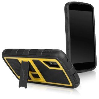 BoxWave Resolute OA3 LG Nexus 4 Case   3 in 1 Protective Hybrid Case with Foldable Stand Featuring 3 Ultra Durable Layers for LG Nexus 4 Extreme Protection   LG Nexus 4 Cases and Covers (Enduring Yellow) Computers & Accessories