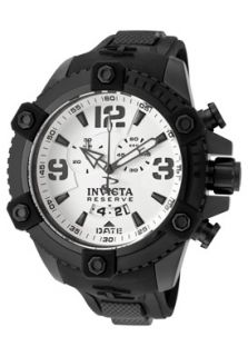 Invicta 11178  Watches,Mens Arsenal/Reserve Chronograph White Dial Black Polyurethane, Chronograph Invicta Quartz Watches