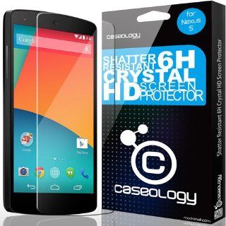 Caseology Shatter Resistant (0.27mm) Crystal Clear HD Screen Protector for LG Google Nexus 5 Cell Phones & Accessories