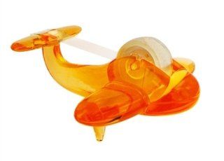 Useful Translucent Orange PVC Plastic Plane Tape Dispenser   Clear Tape Dispensers