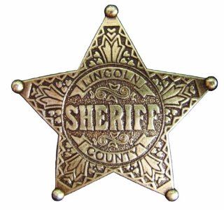 Denix Old West Era 2.5 Inch Lincoln County Sheriff Replica Badge  Sports & Outdoors
