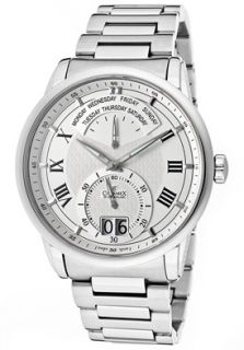 Charmex of Switzerland 1960  Watches,Mens Zermatt White Dial Stainless Steel, Casual Charmex of Switzerland Quartz Watches
