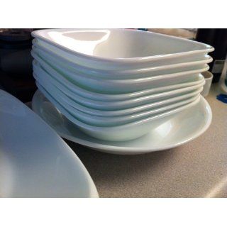 Corelle Square 16 Piece Dinnerware Set, Service for 4, Pure White Kitchen & Dining
