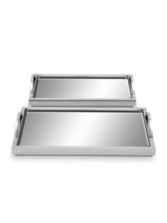 Steel Mirror Trays (Set of 2) by UMA