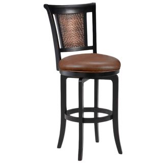 Cecily Black Honey And Hammered Copper Stool