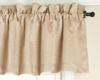 Stylemaster Gabrielle Foamback Valance, Taupe, 56 by 17 Inch   Window Treatment Valances