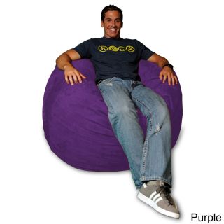 Theater Sacks Llc Micro Suede Bean Bag Chair Purple Size Medium