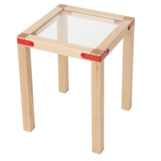 Frame + Panel Leigh End Table LST14R / LST14B Hardware Finish Red