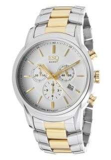 ESQ by Movado 7301399  Watches,Mens Chronograph White Dial Two Tone Stainless Steel, Chronograph ESQ by Movado Quartz Watches