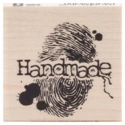 Inkadinkado Halloween Mounted Rubber Stamp 1.75 X1.75   Handmade Fingerprint