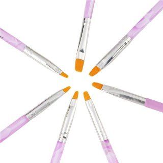 eForCity UV Gel Acrylic Nail Art Tips Builder Brush Pen [7pc set] Beauty